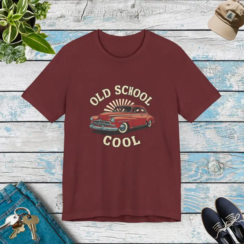 Old School Cool Car Enthusiasts Unisex Jersey Tee - DipaliZ