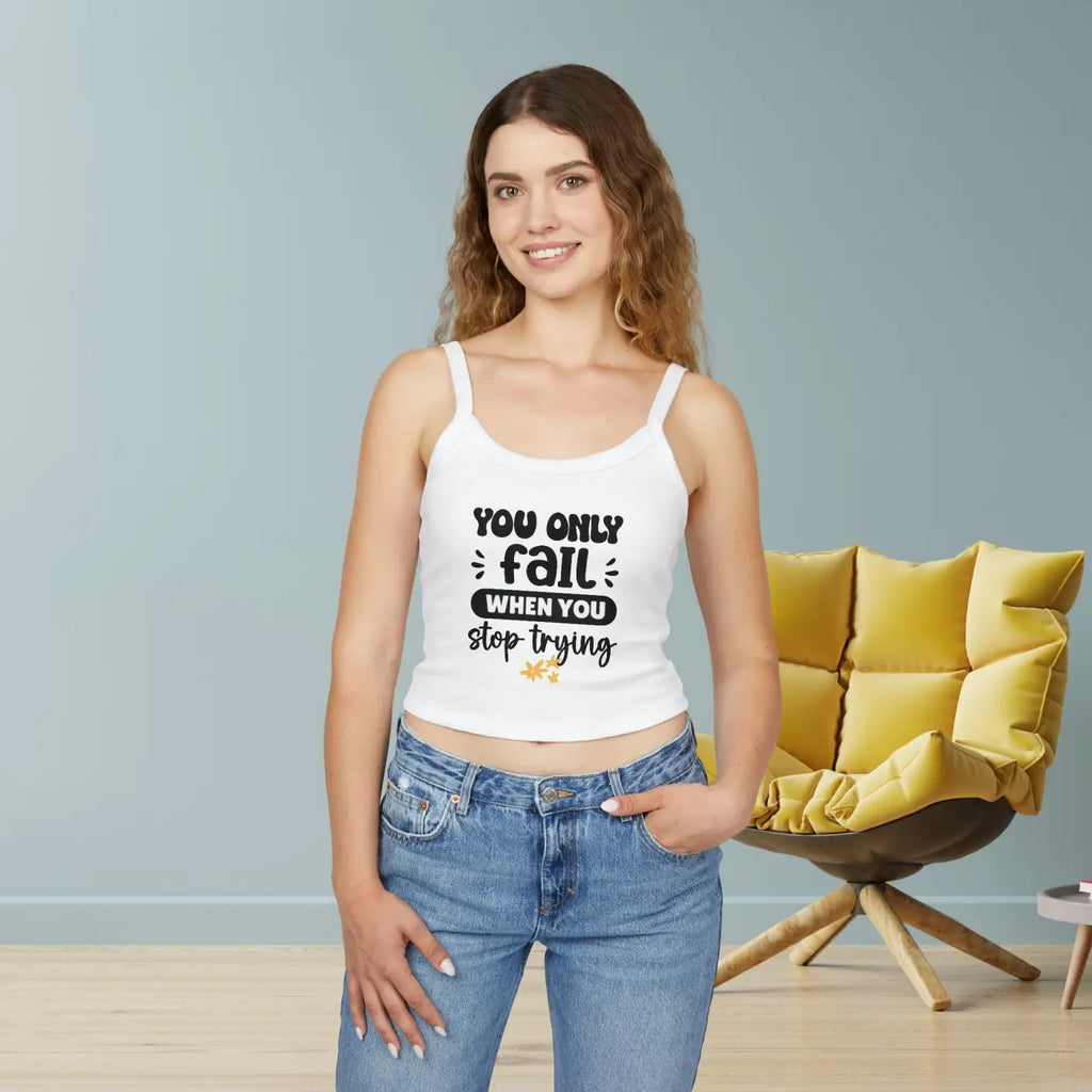 Spaghetti Strap Tank - Flattering Mid-Length Cut - DipaliZ