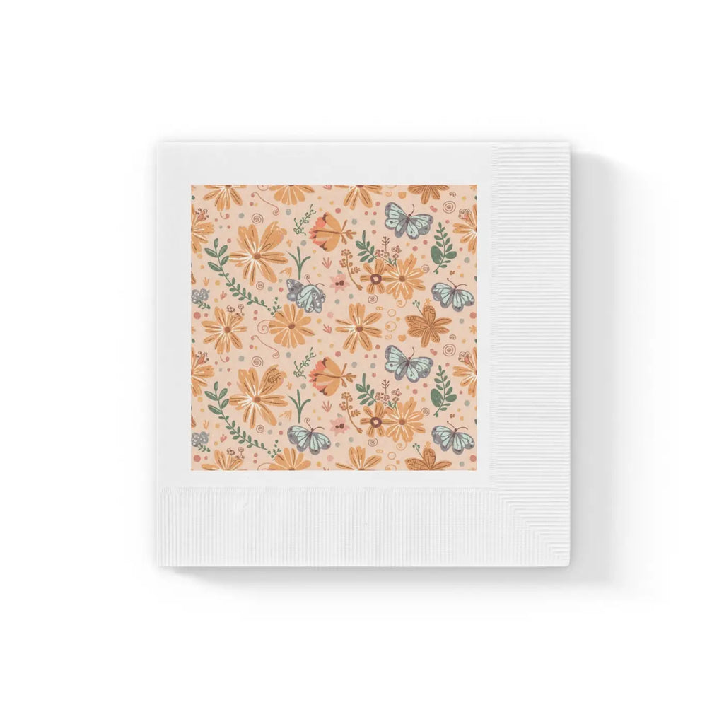 Coin-Edged White Paper Napkins - Elegant Dining - DipaliZ