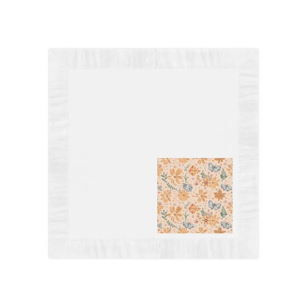 Coin-Edged White Paper Napkins - Elegant Dining - DipaliZ