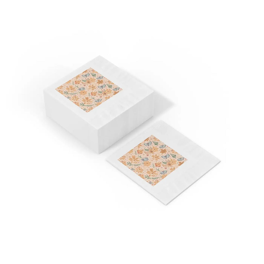 Coin-Edged White Paper Napkins - Elegant Dining - DipaliZ