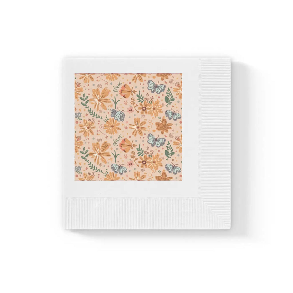 Coin-Edged White Paper Napkins - Elegant Dining - DipaliZ