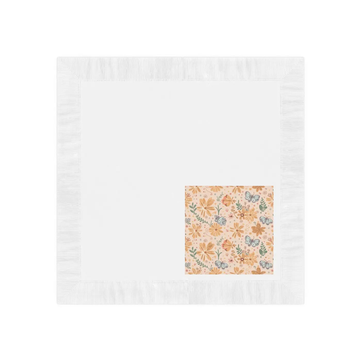 Coin-Edged White Paper Napkins - Elegant Dining - DipaliZ