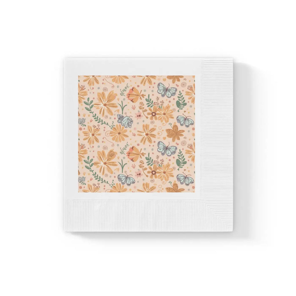 Coin-Edged White Paper Napkins - Elegant Dining - DipaliZ