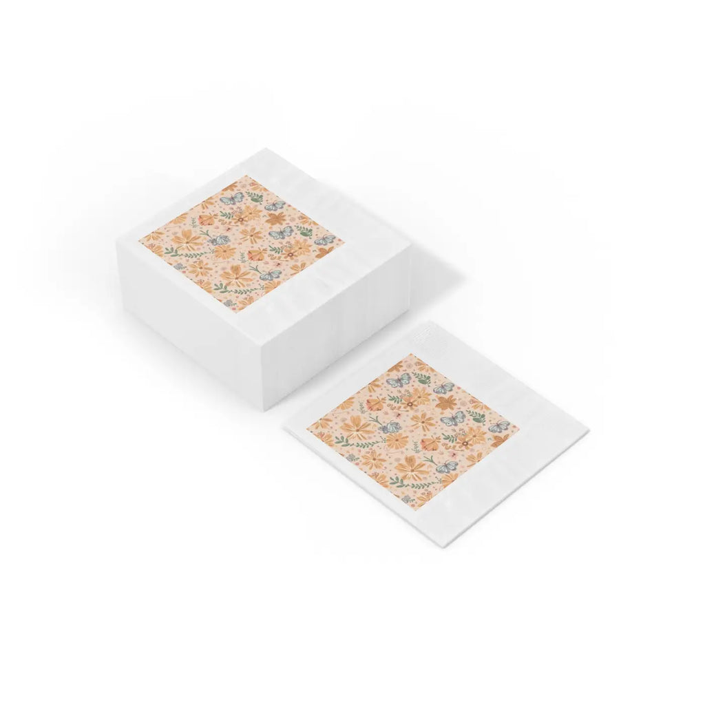Coin-Edged White Paper Napkins - Elegant Dining - DipaliZ