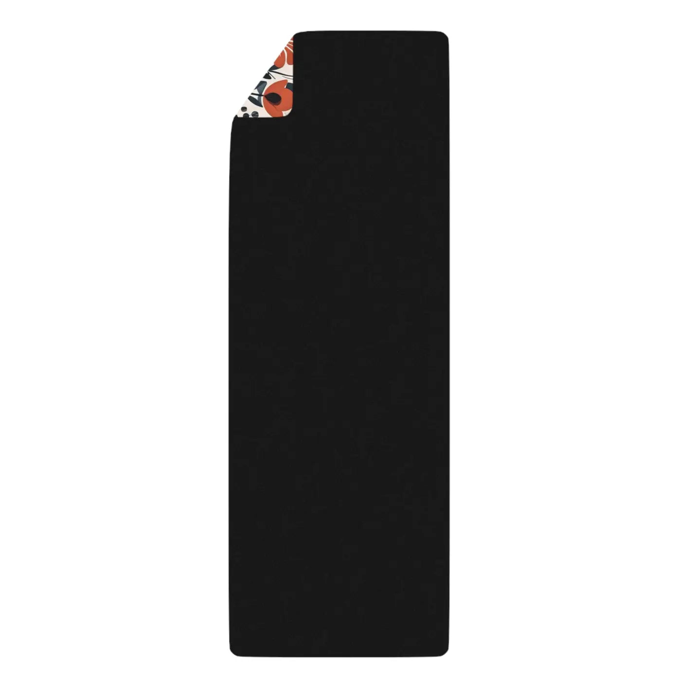 Vibrant Orange Flowers Yoga Mat - Anti Slip Comfort - DipaliZ