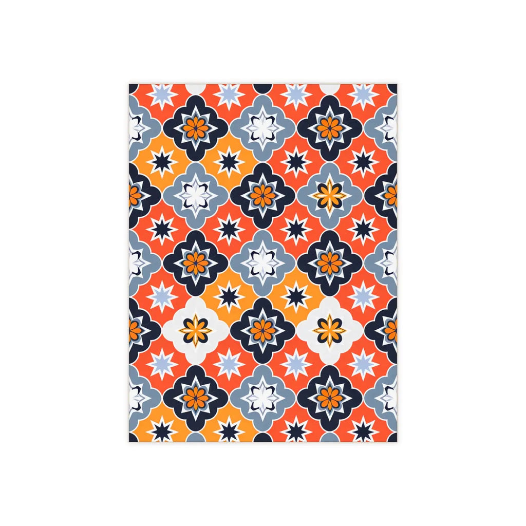 Ceramic Photo Tile - Striking Black Geometric Modern Elegance - DipaliZ