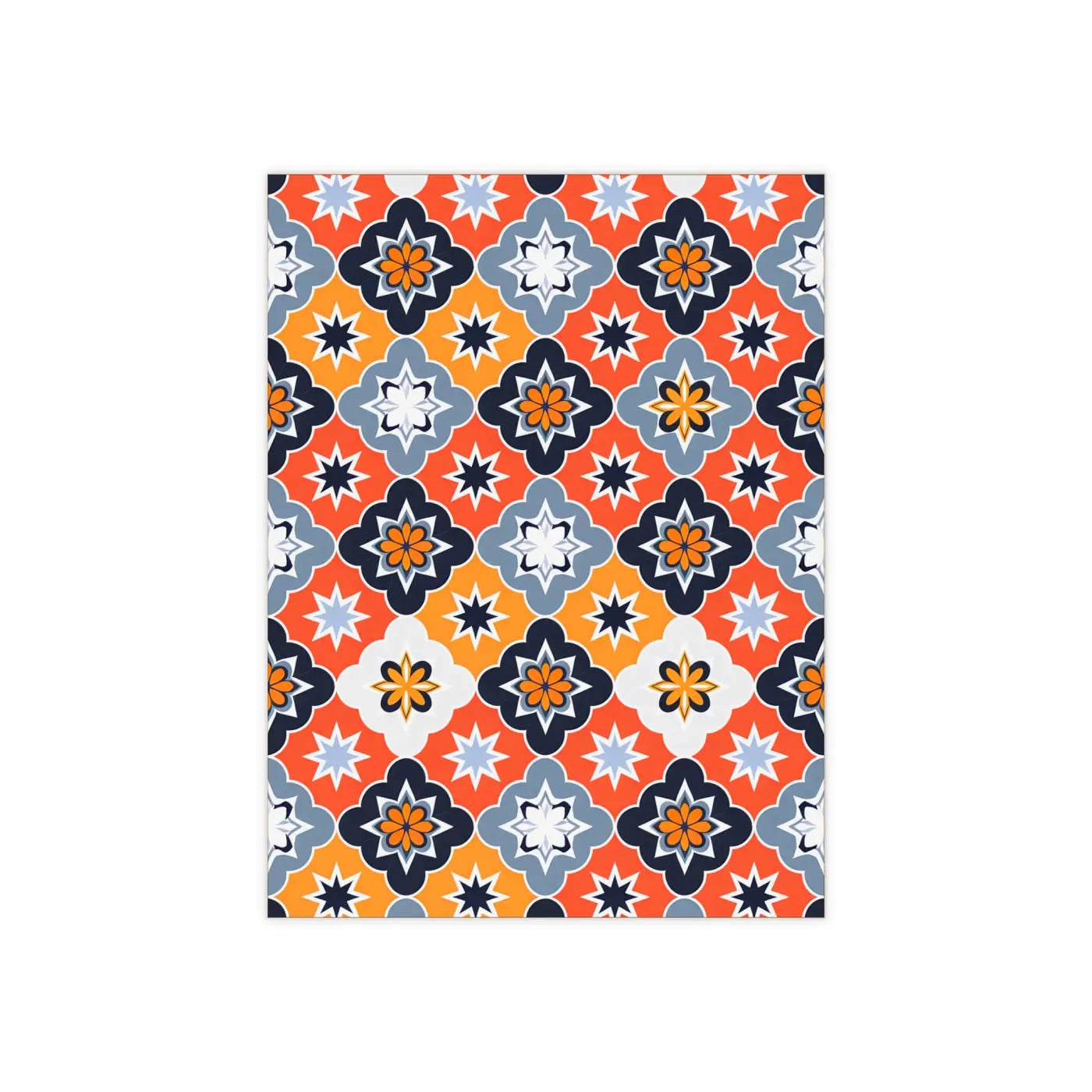 Ceramic Photo Tile - Striking Black Geometric Modern Elegance - DipaliZ