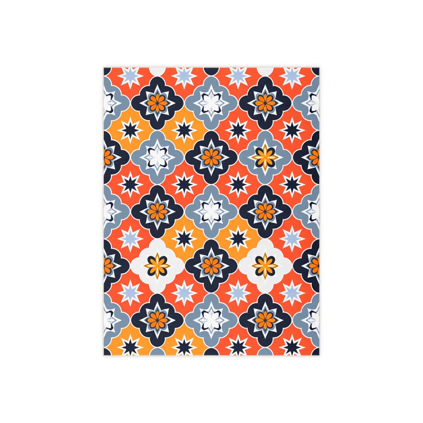 Ceramic Photo Tile - Striking Black Geometric Modern Elegance - DipaliZ