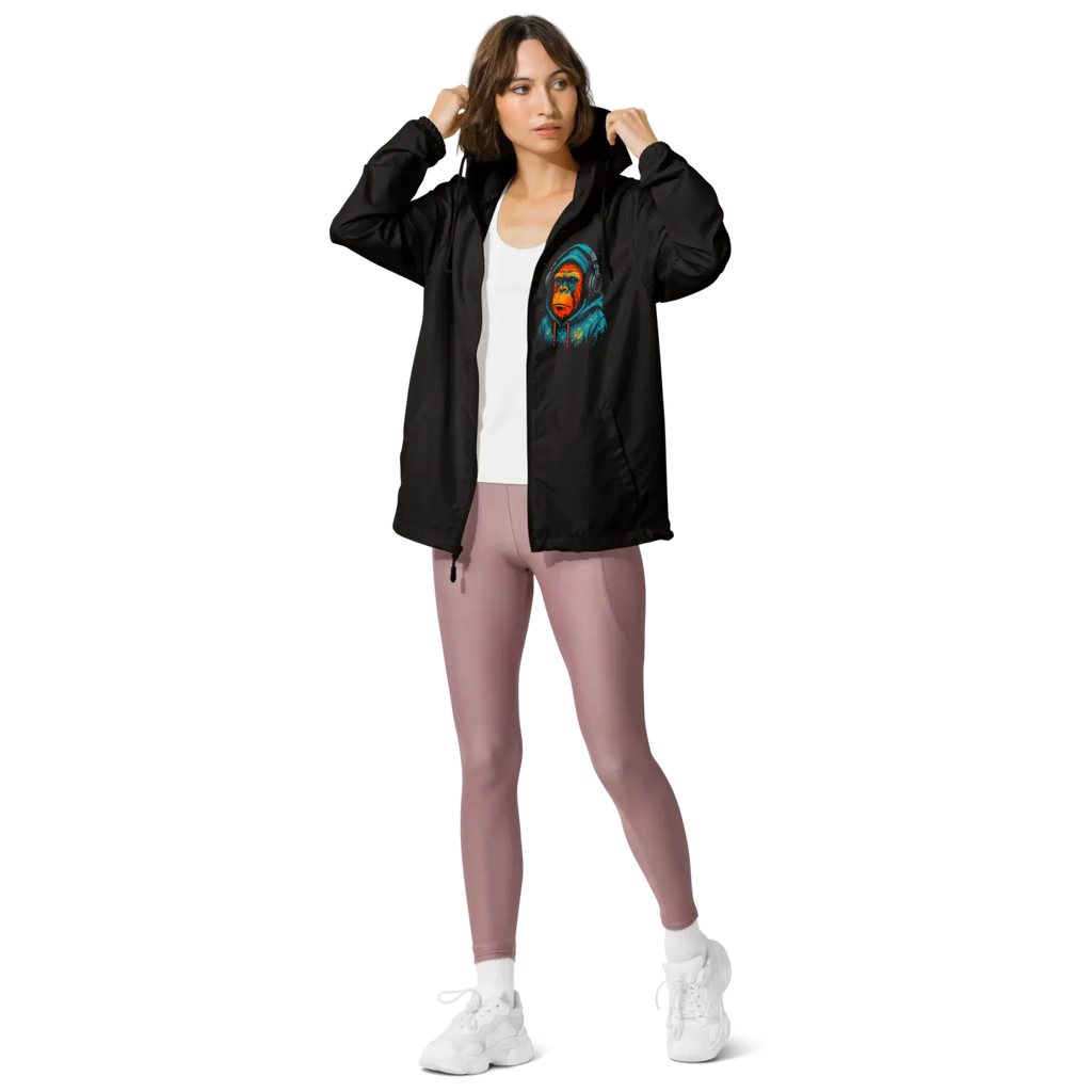 Unisex Lightweight Zip Windbreaker - Featherlight Shield - DipaliZ