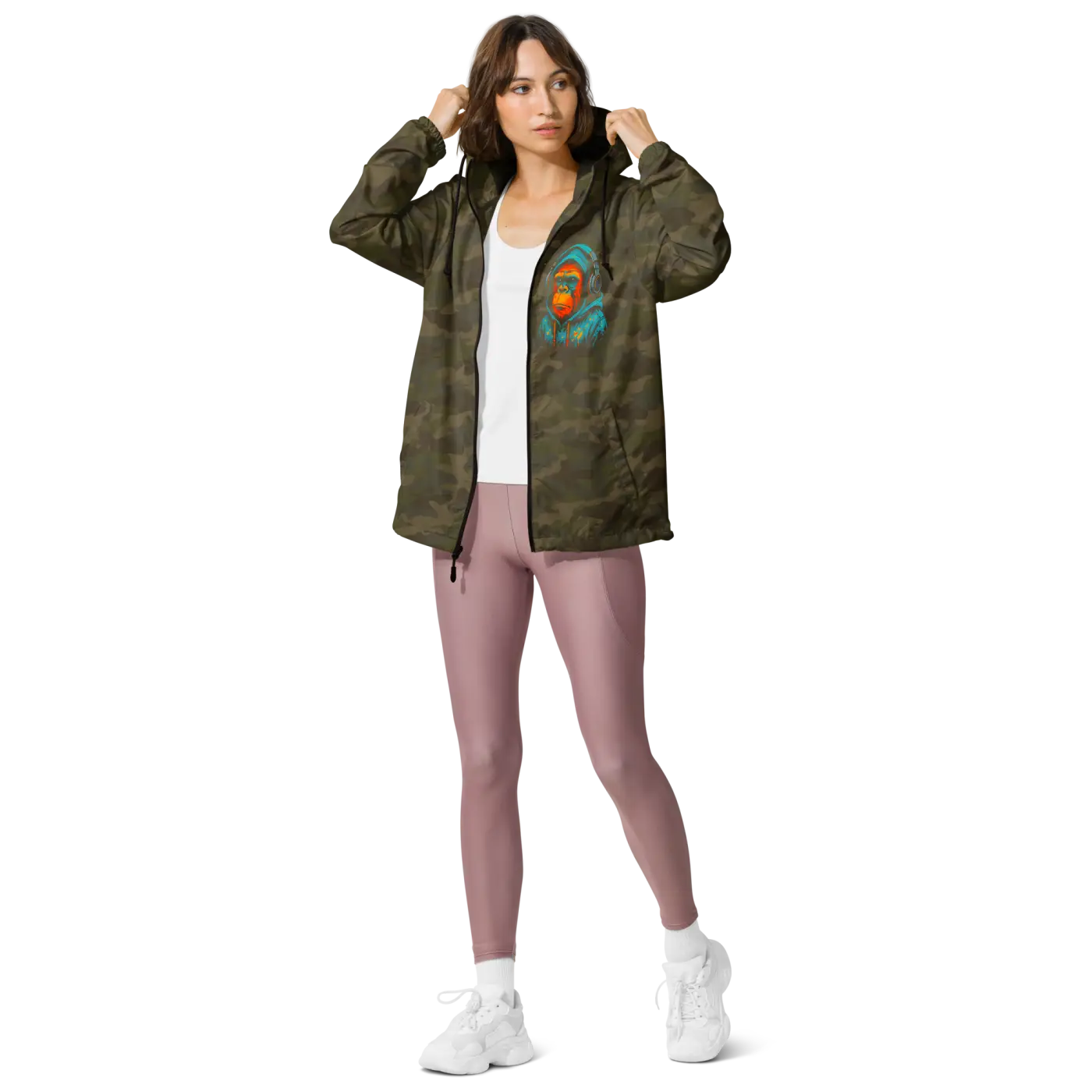 Unisex Lightweight Zip Windbreaker - Featherlight Shield - DipaliZ