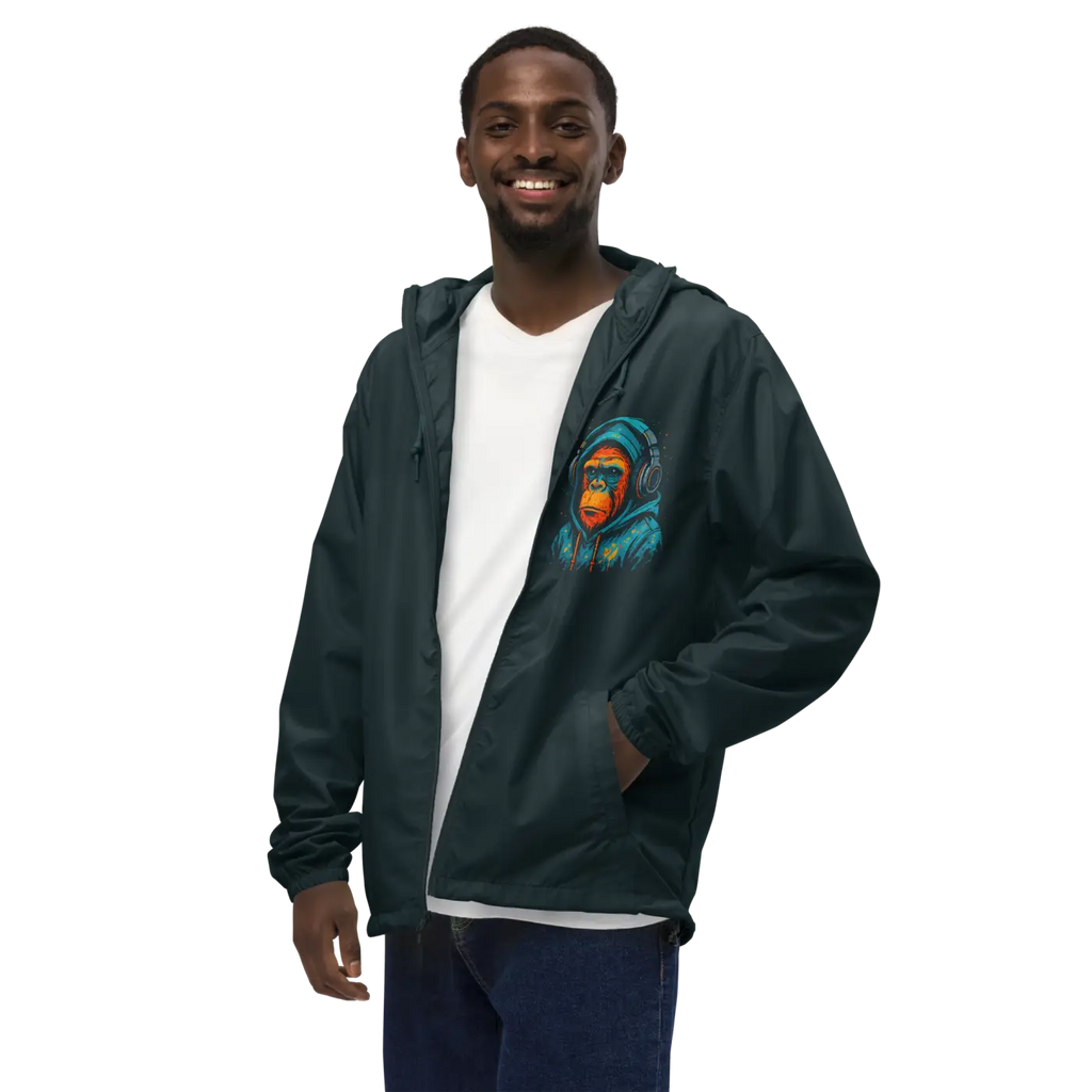 Unisex Lightweight Zip Windbreaker - Featherlight Shield - DipaliZ