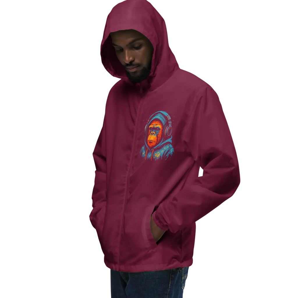 Unisex Lightweight Zip Windbreaker - Featherlight Shield - DipaliZ