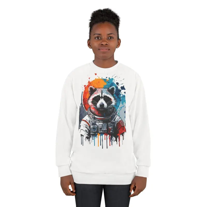 Racoon Space Suit Sweatshirt - All Over Print Unisex - DipaliZ