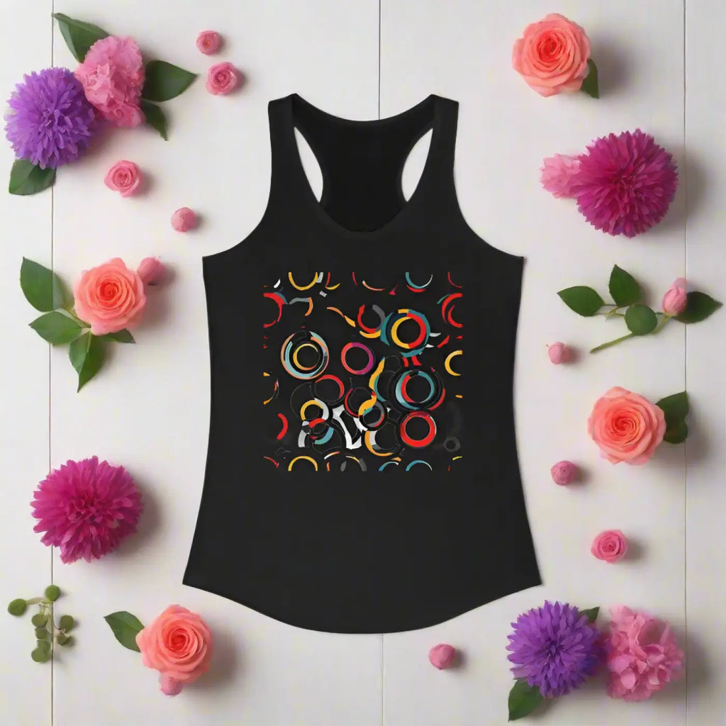Eye-Catching Overlapping Circles Racerback Tank - DipaliZ