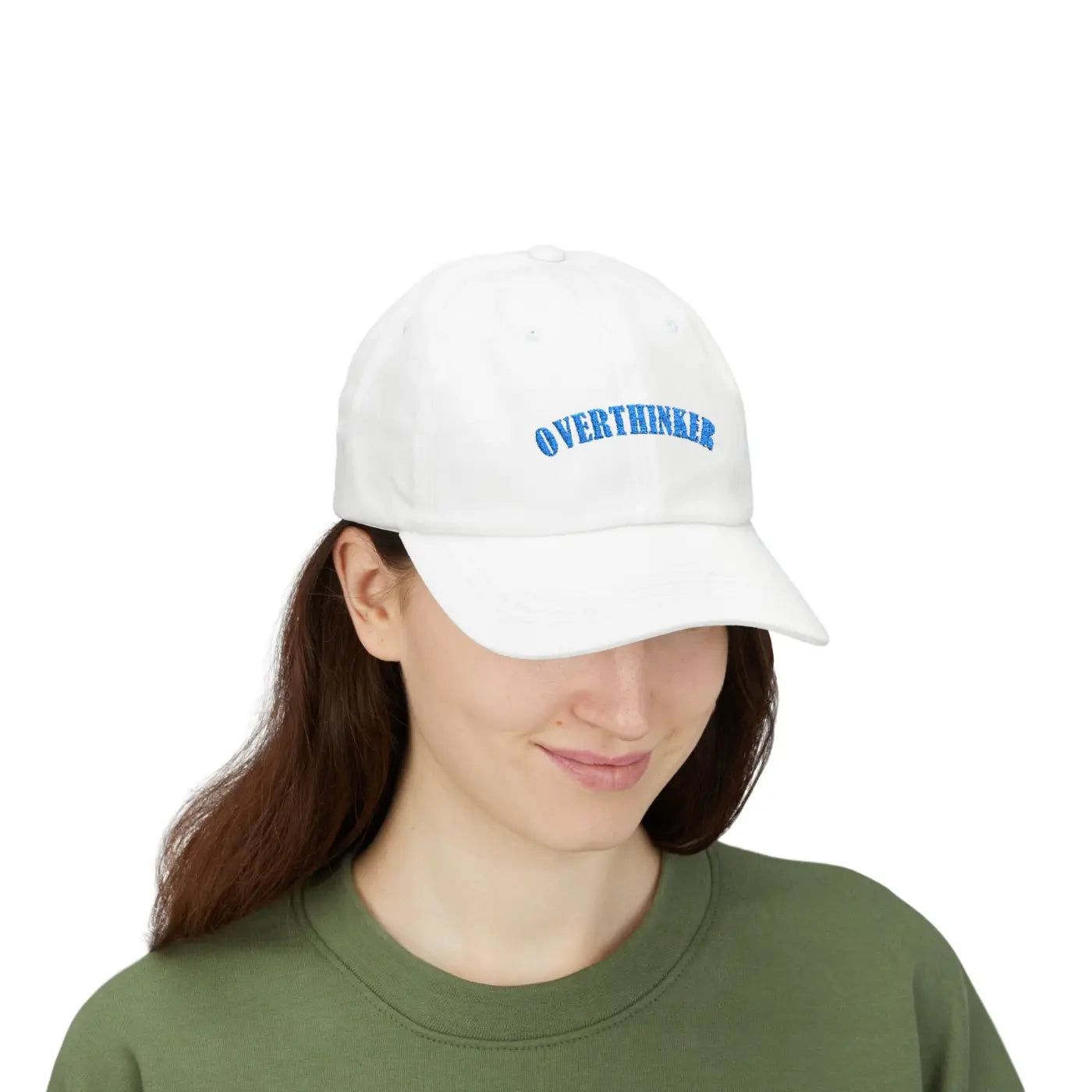 Overthinker Classic Dad Cap - Effortless Everyday White - DipaliZ