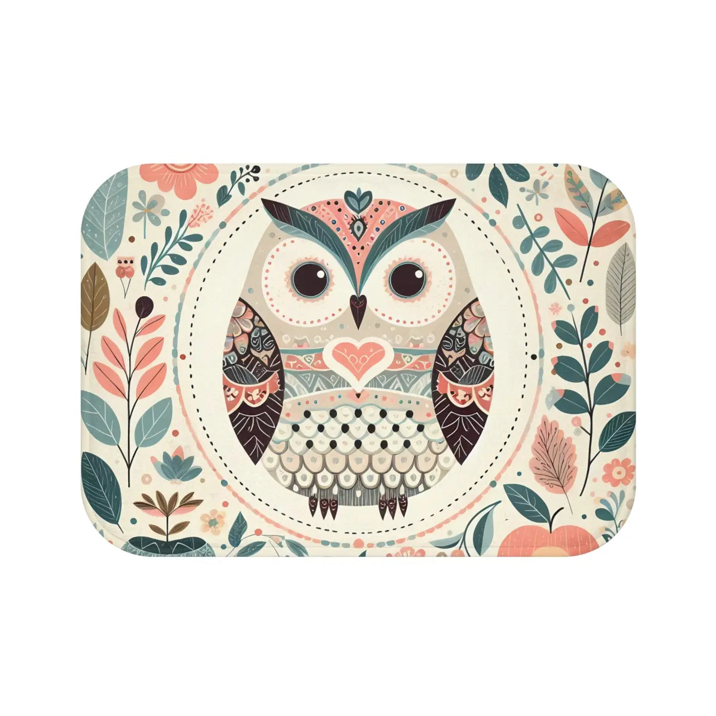 Pastel Flora Bath Mat - Memory Foam Comfort - DipaliZ