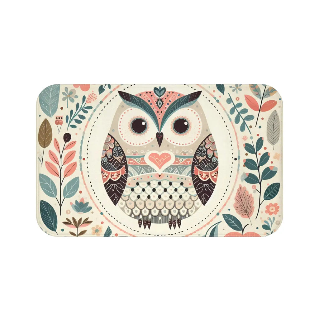 Pastel Flora Bath Mat - Memory Foam Comfort - DipaliZ