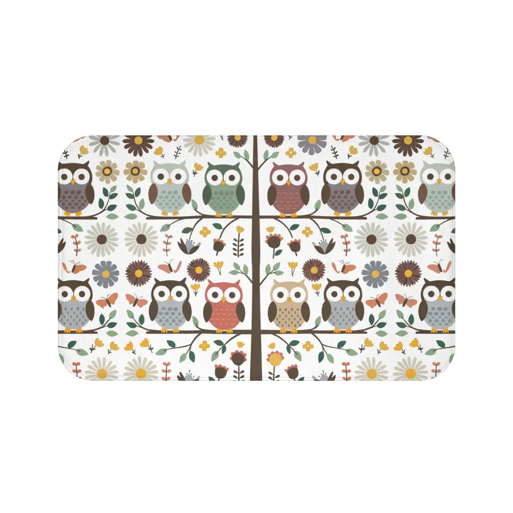 Owl Bath Mat - Hoot-tastic Cozy Design - DipaliZ