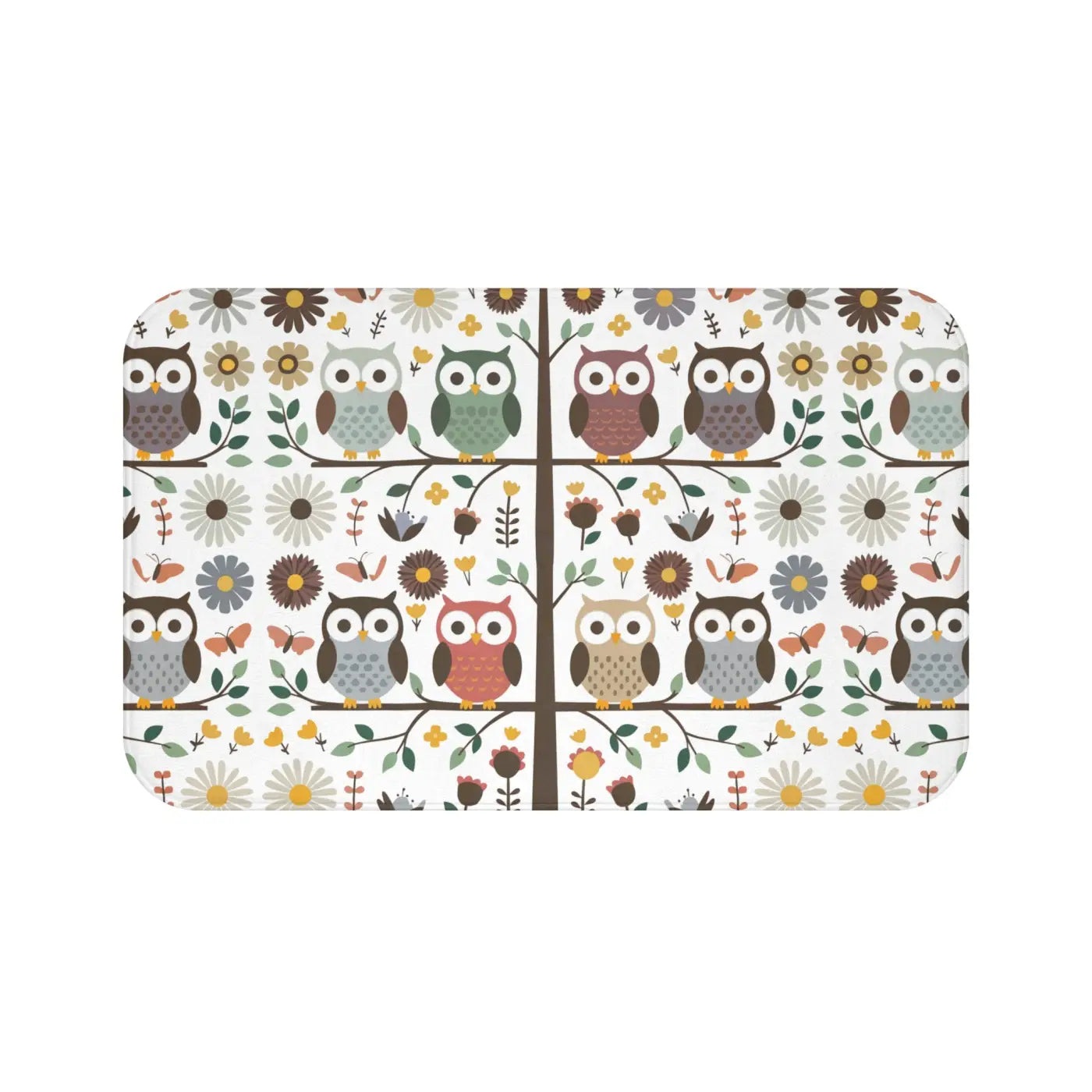 Owl Bath Mat - Hoot-tastic Cozy Design - DipaliZ