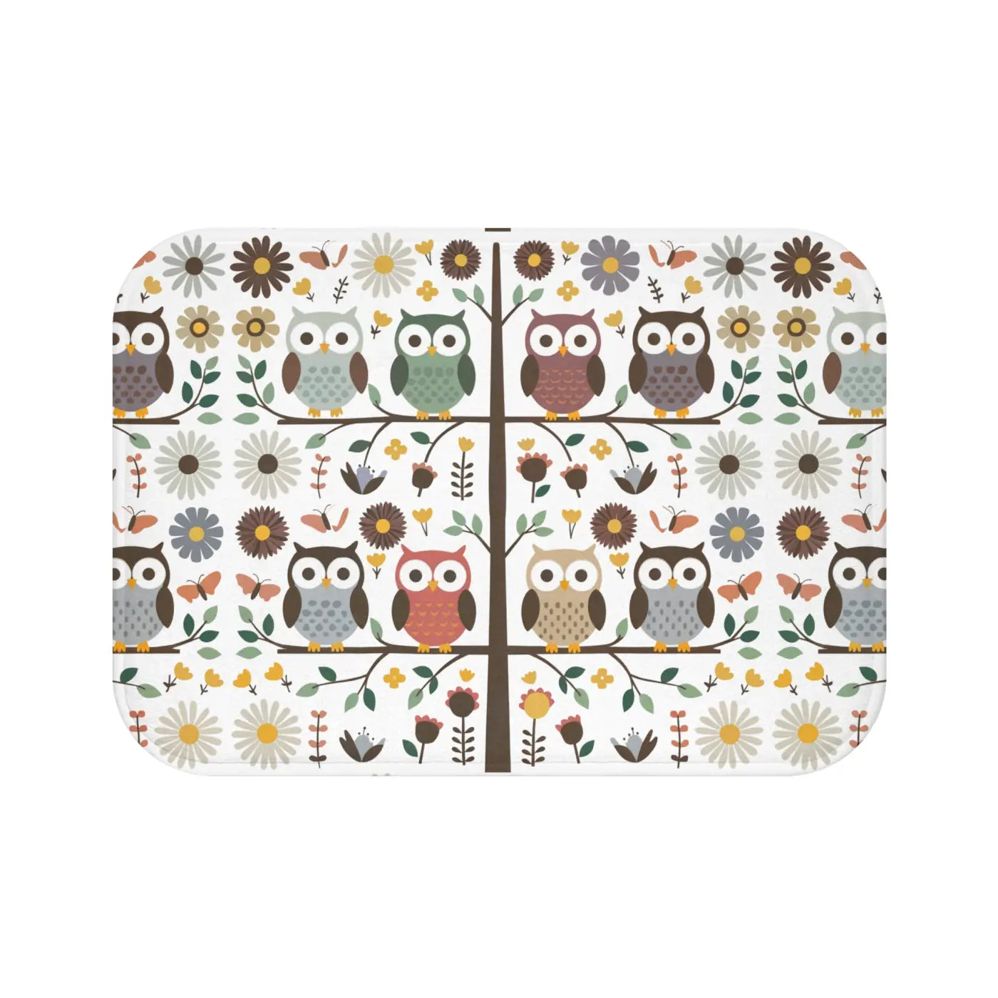 Owl Bath Mat - Hoot-tastic Cozy Design - DipaliZ