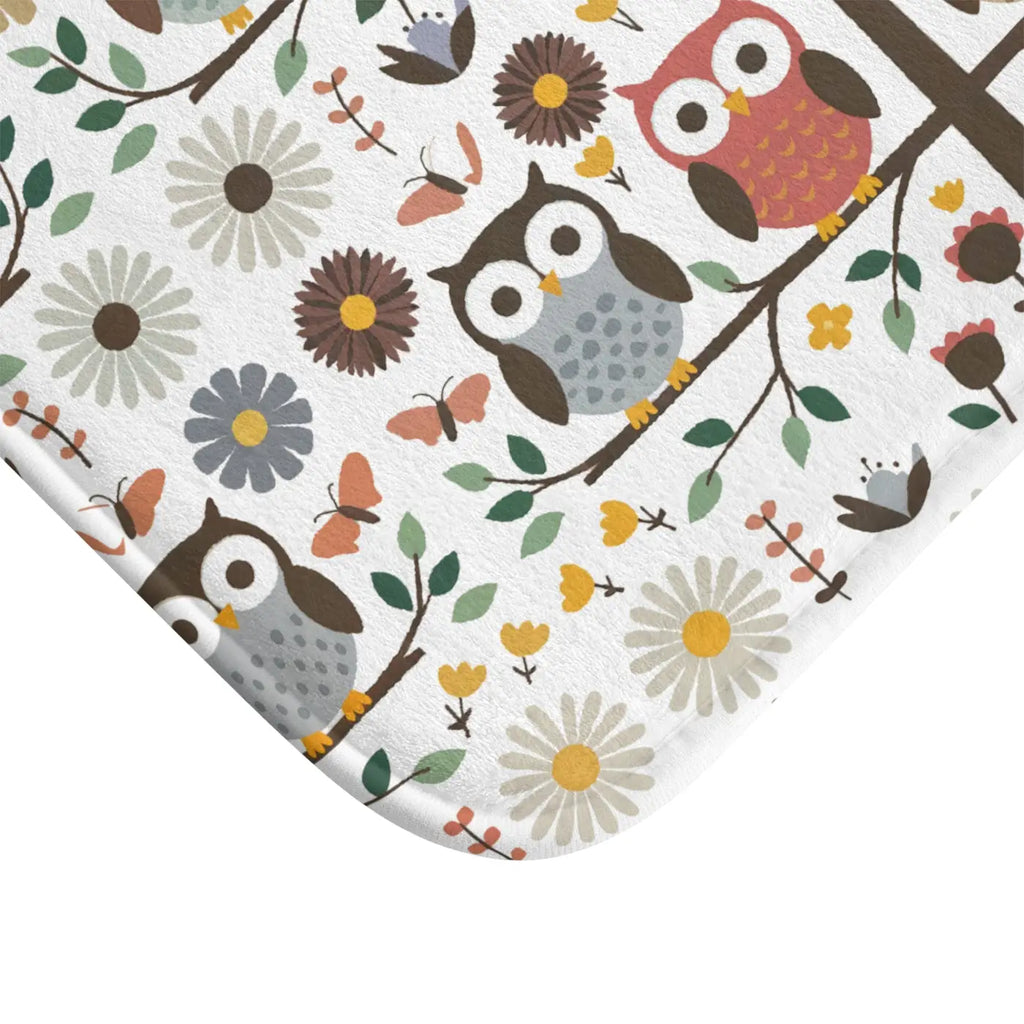 Owl Bath Mat - Hoot-tastic Cozy Design - DipaliZ
