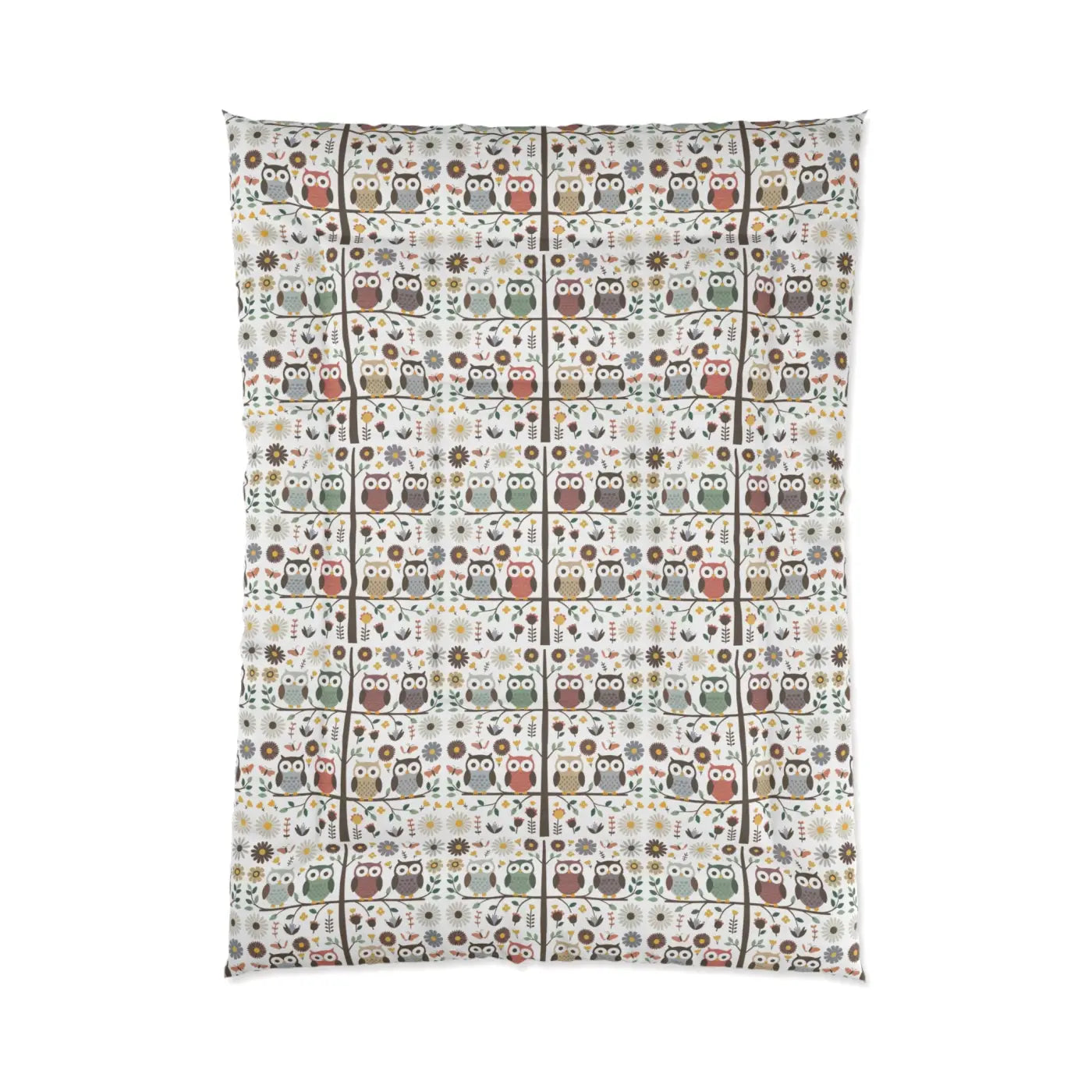 Cozy Tree Comforter - Owls Forest Design Eco-Friendly - DipaliZ