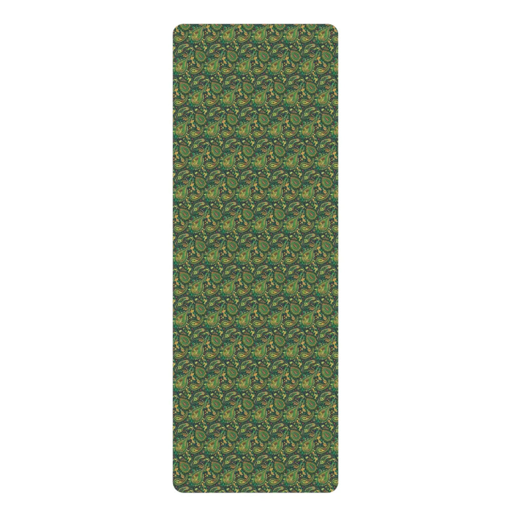 Paisley Rubber Yoga Mat - High Definition Print - DipaliZ