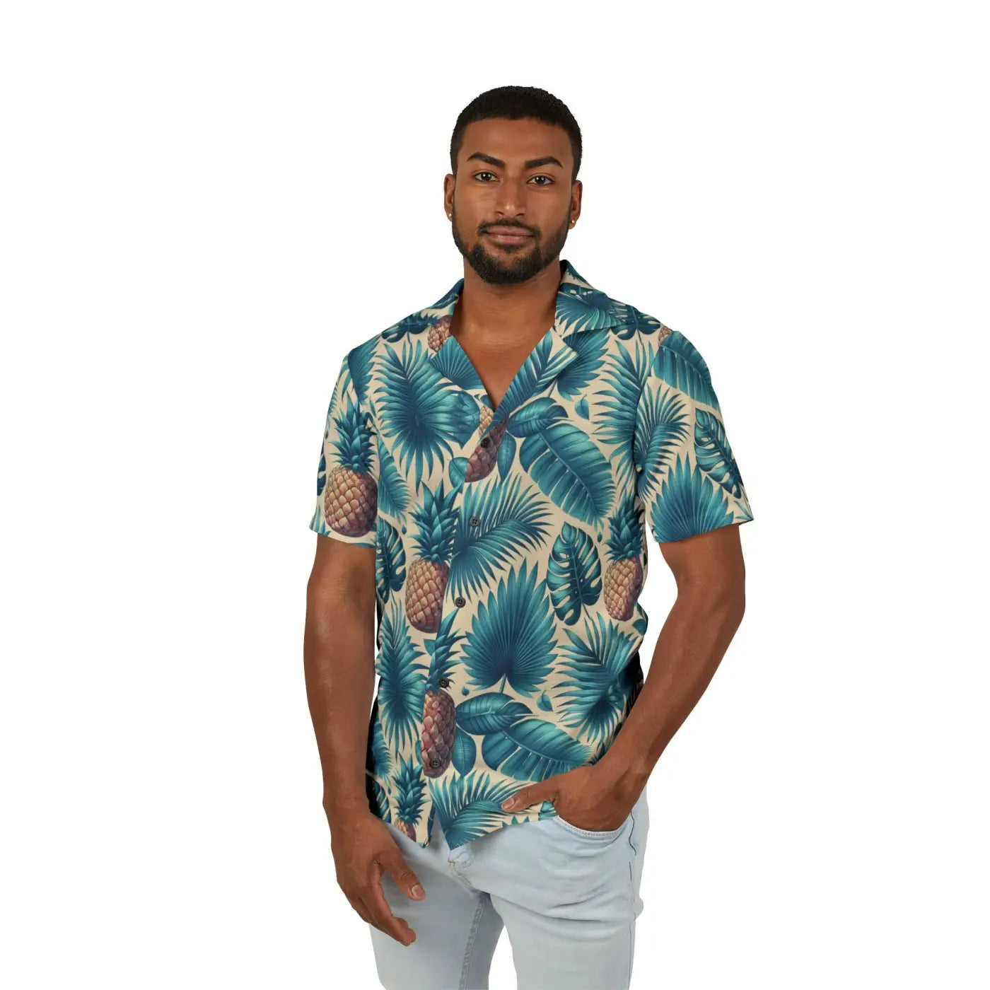 Tropical Hawaiian Camp Shirt - Vibrant Men's Summer Style - DipaliZ