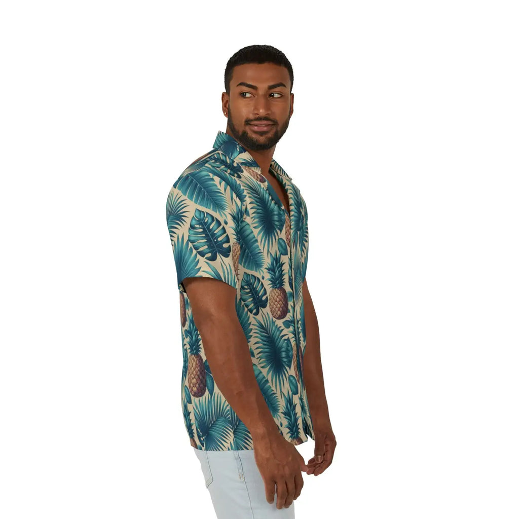 Tropical Hawaiian Camp Shirt - Vibrant Men's Summer Style - DipaliZ