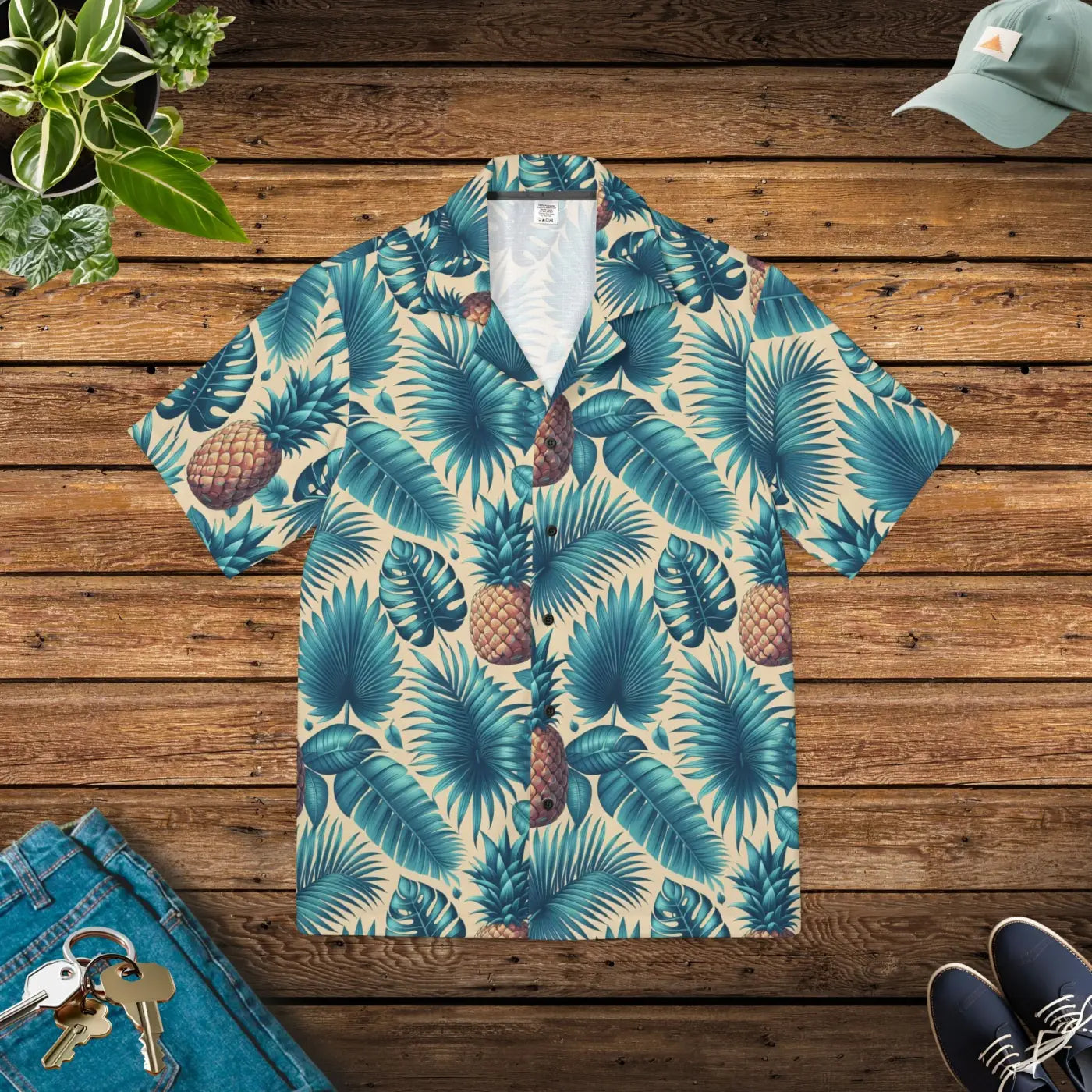 Tropical Hawaiian Camp Shirt - Vibrant Men's Summer Style - DipaliZ