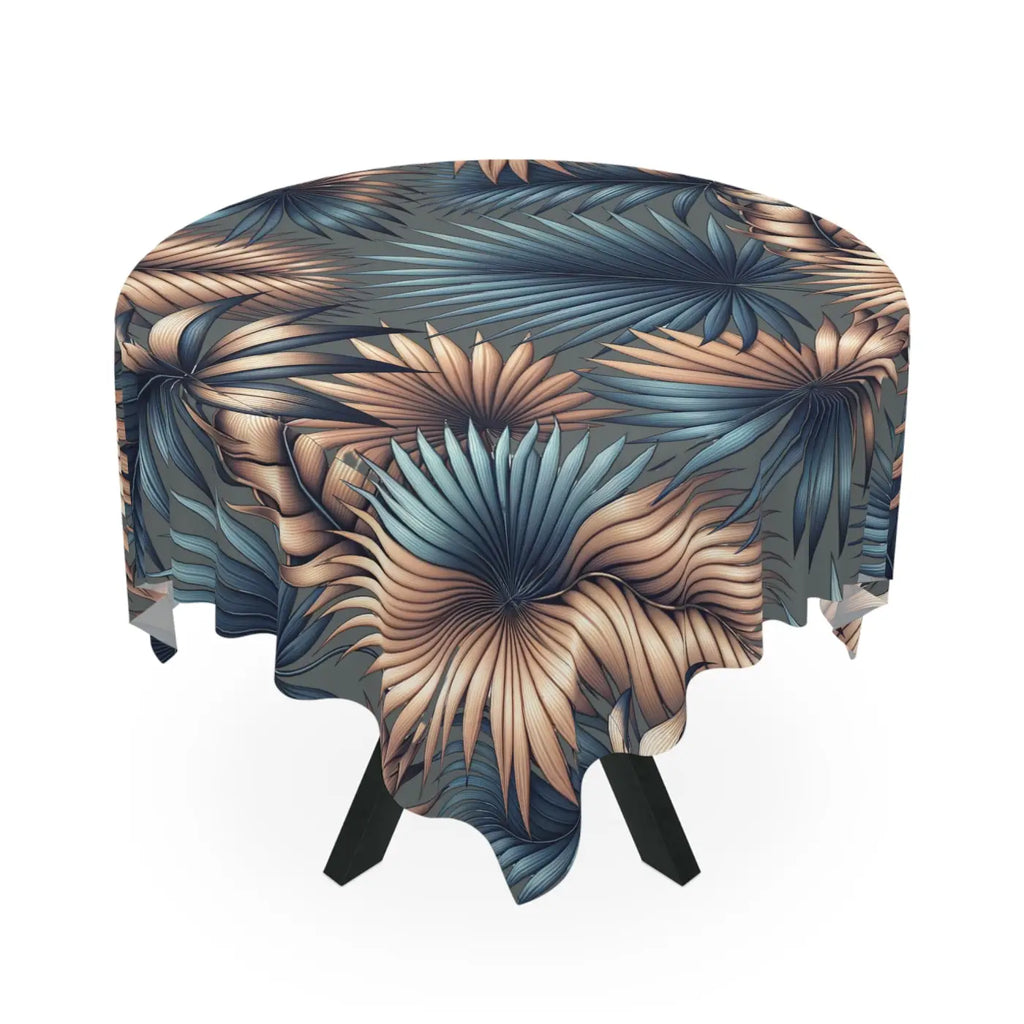 Tropical Palm Leaves Tablecloth - Dining Decor - DipaliZ
