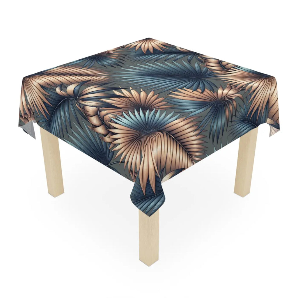 Tropical Palm Leaves Tablecloth - Dining Decor - DipaliZ