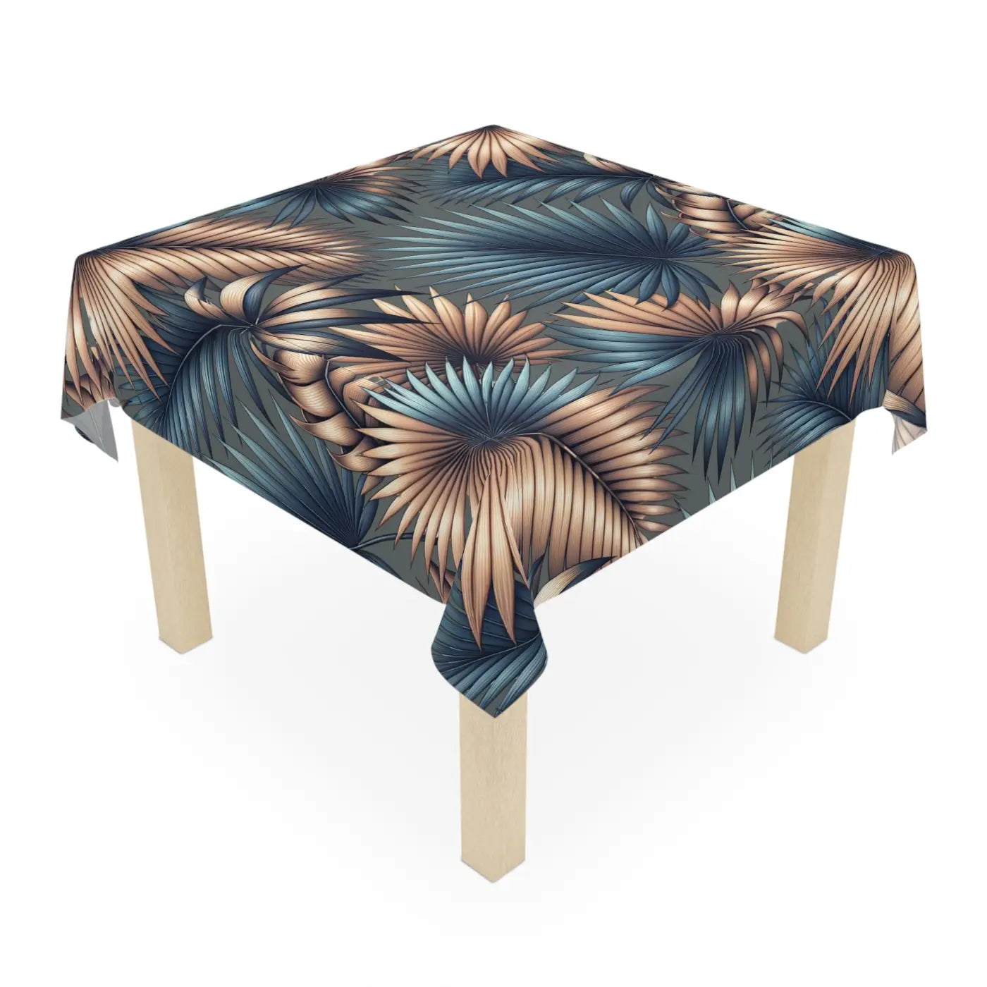 Tropical Palm Leaves Tablecloth - Dining Decor - DipaliZ