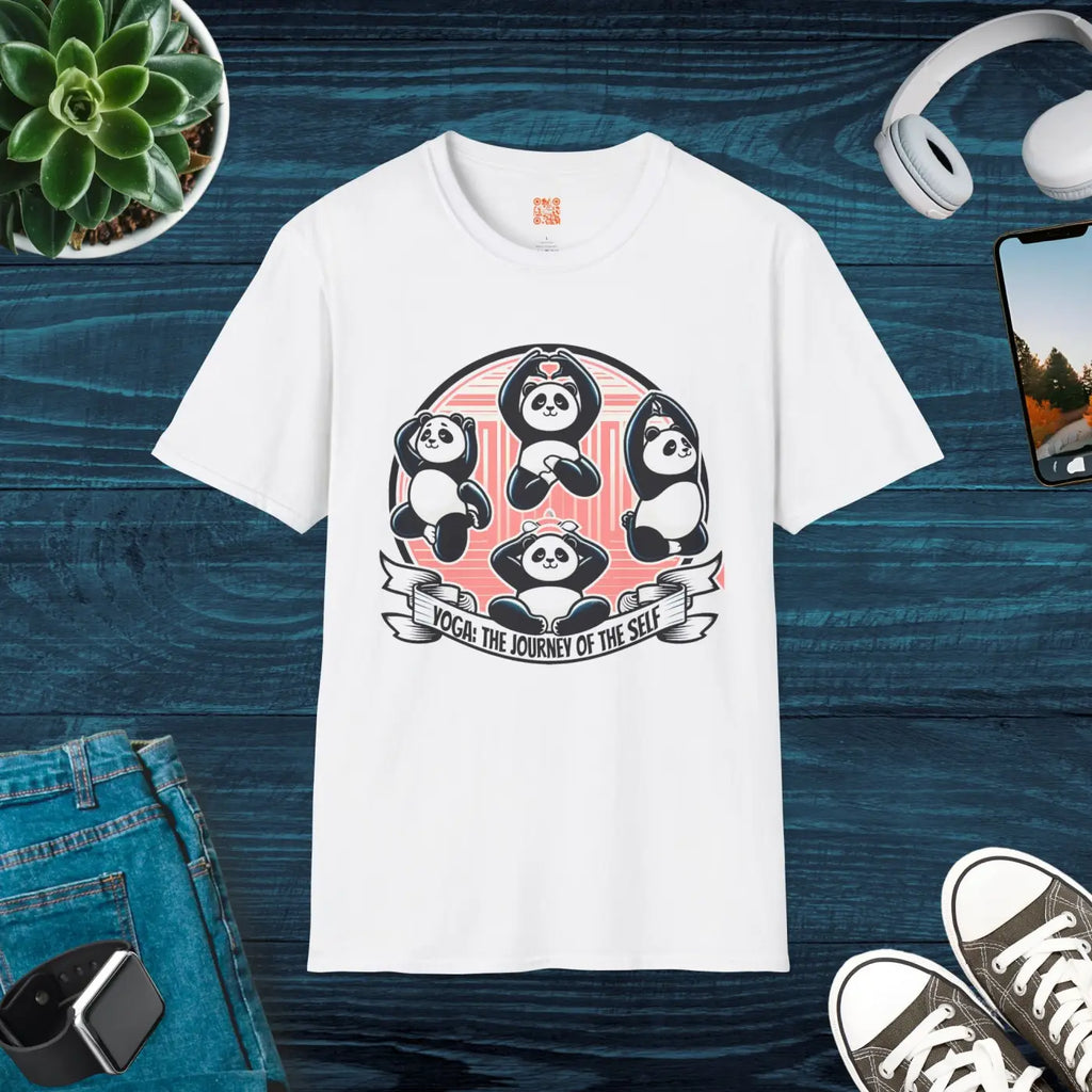 Panda Journey Unisex Ring-Spun Cotton Animal Lovers Tee - DipaliZ