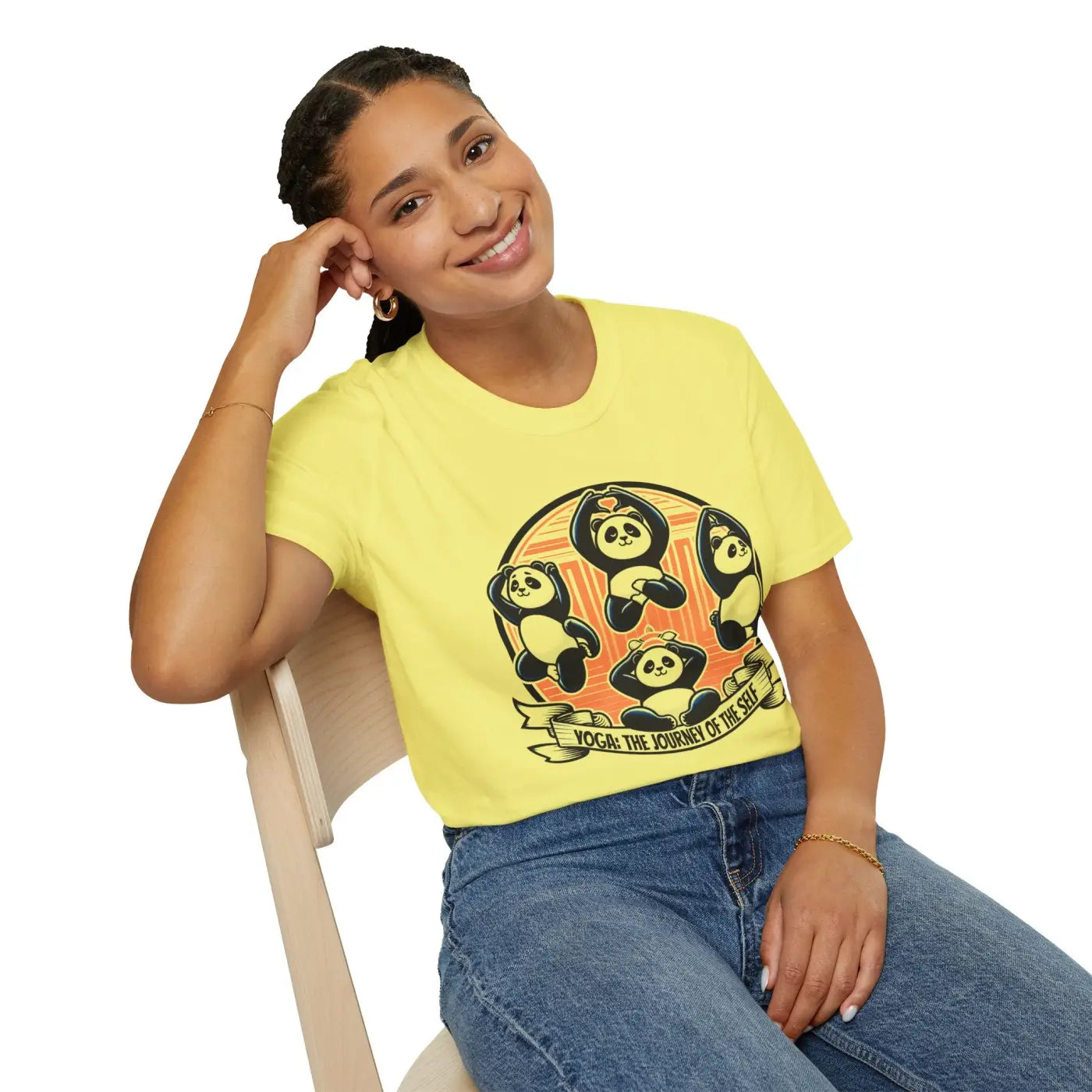 Panda Journey Unisex Ring-Spun Cotton Animal Lovers Tee - DipaliZ