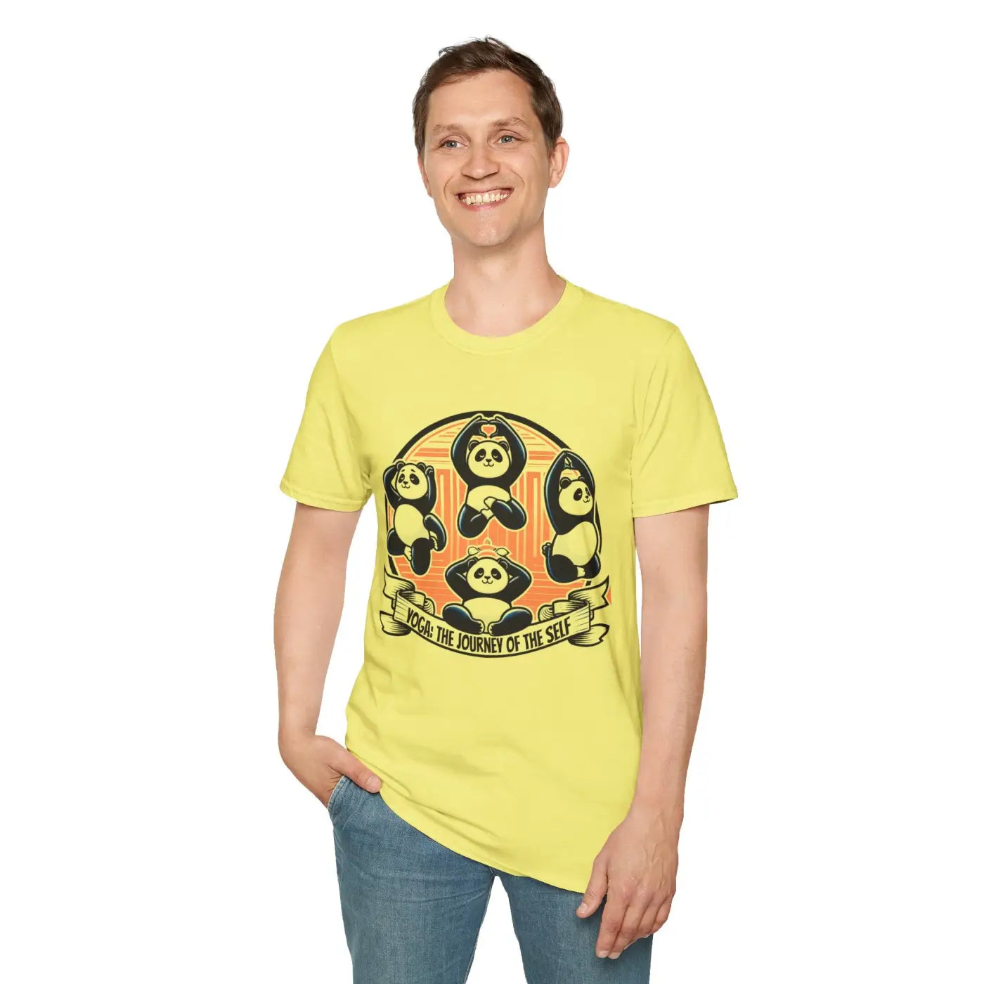 Panda Journey Unisex Ring-Spun Cotton Animal Lovers Tee - DipaliZ