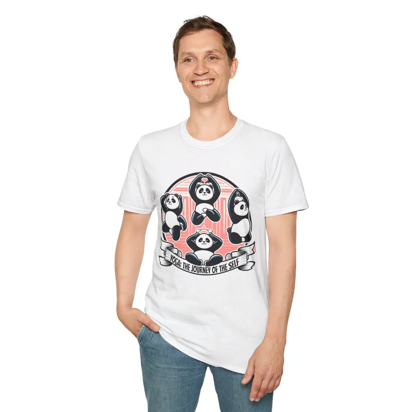 Panda Journey Unisex Ring-Spun Cotton Animal Lovers Tee - DipaliZ