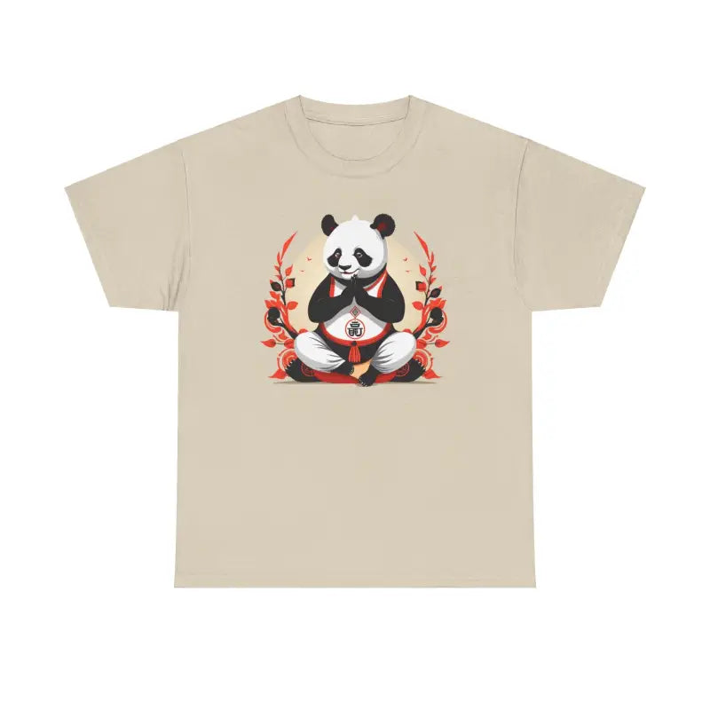 Panda Yoga Unisex Deluxe Tee - Combed Ringspun Cotton - DipaliZ
