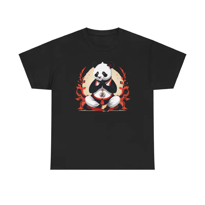 Panda Yoga Unisex Deluxe Tee - Combed Ringspun Cotton - DipaliZ