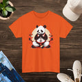 Panda Yoga Unisex Deluxe Tee - Combed Ringspun Cotton - DipaliZ