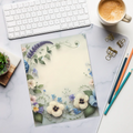 Pansy Flower Border Notepad - Weekly Plans - DipaliZ