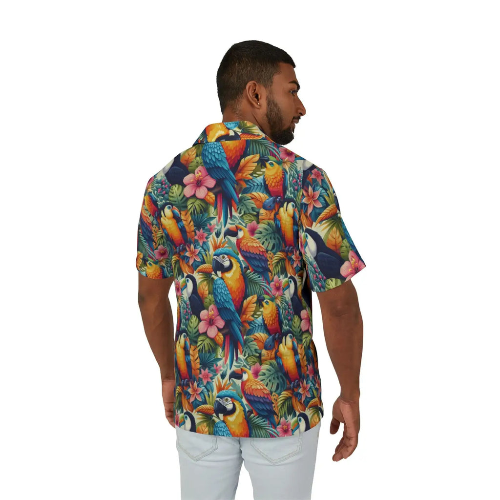 Men's Hawaiian Camp Shirt - All-Over Print Summer Style - DipaliZ