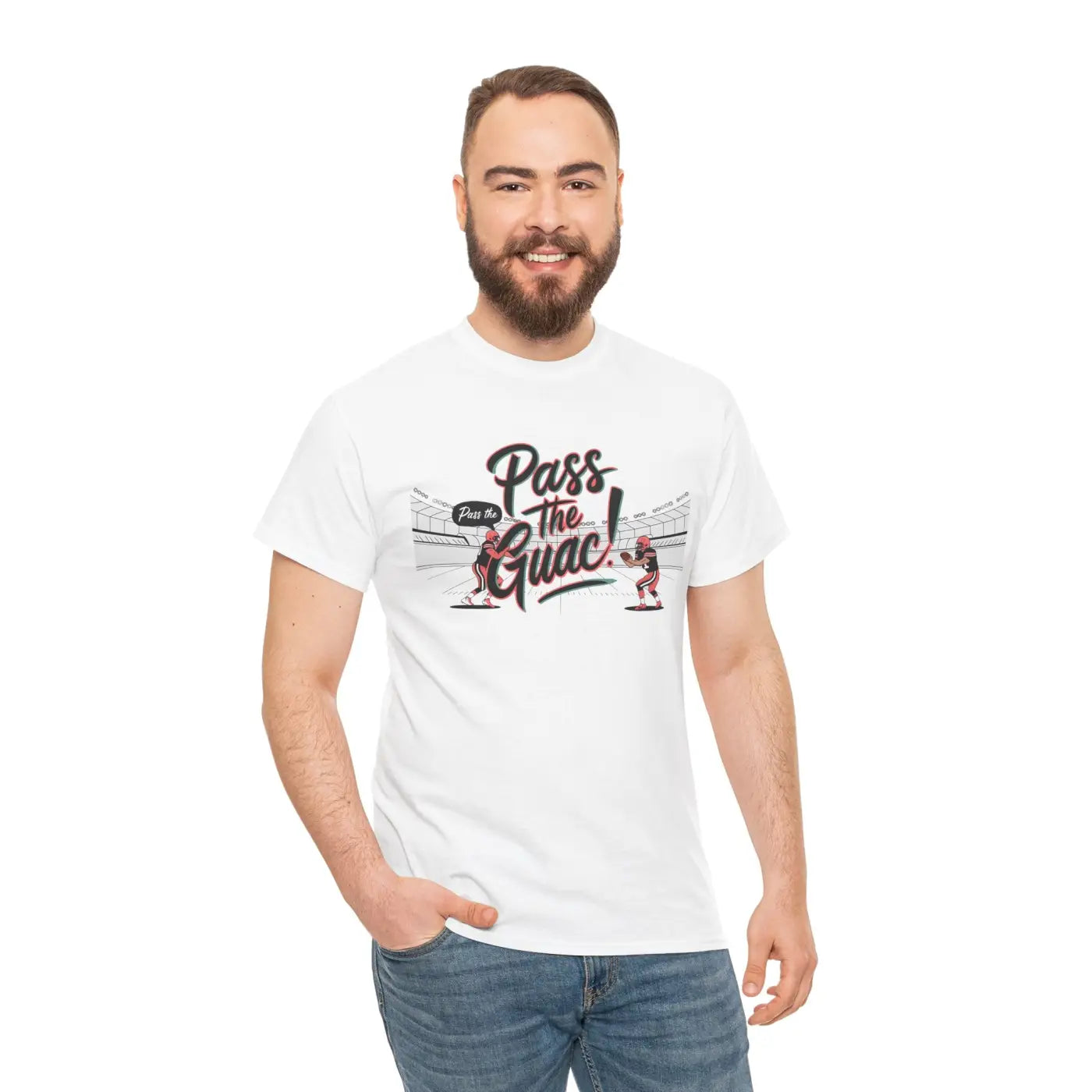 Pass the Guac Unisex Heavy Cotton Tee - Super Football - DipaliZ
