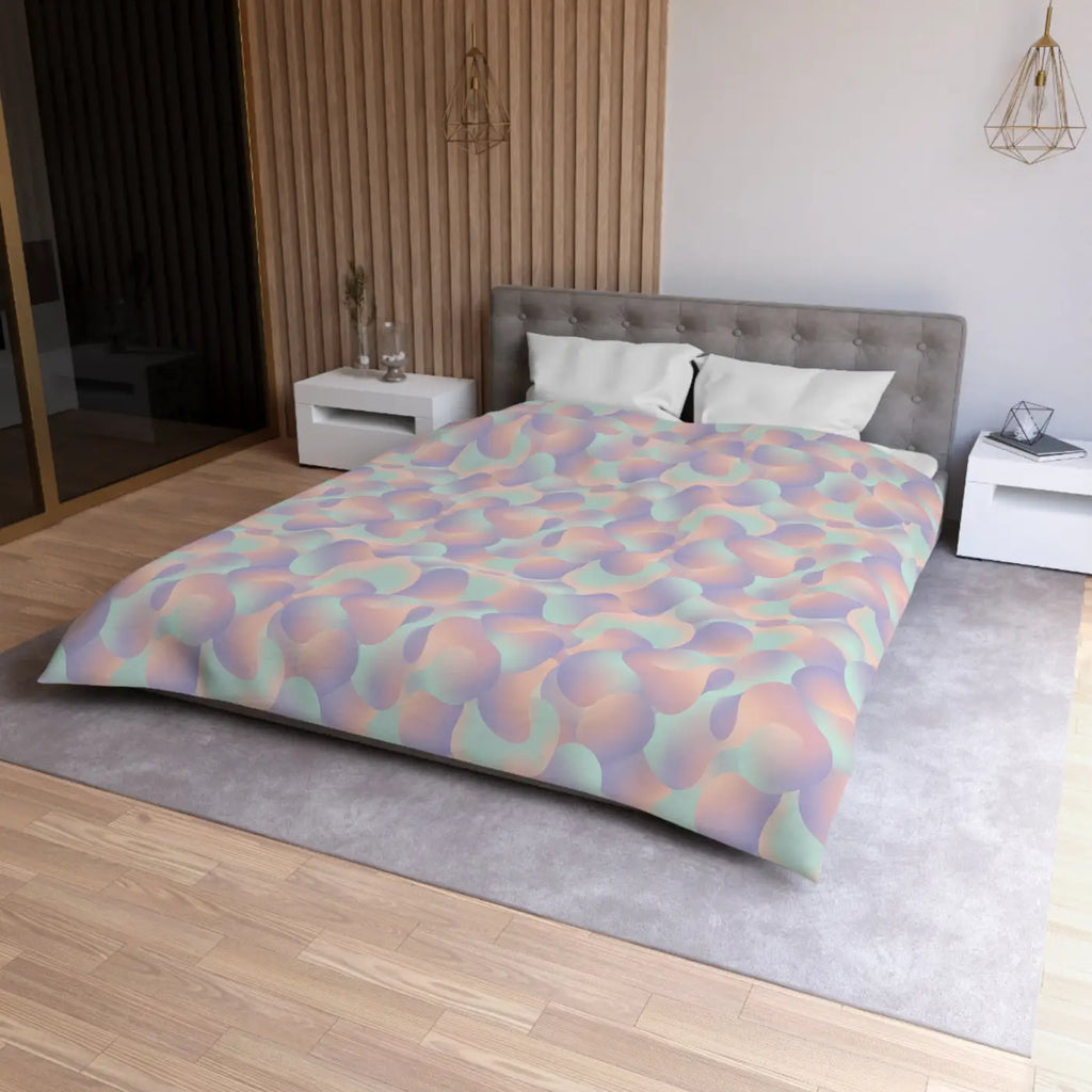 Pastel Abstract Microfiber Duvet Cover - Watercolor Dream - DipaliZ