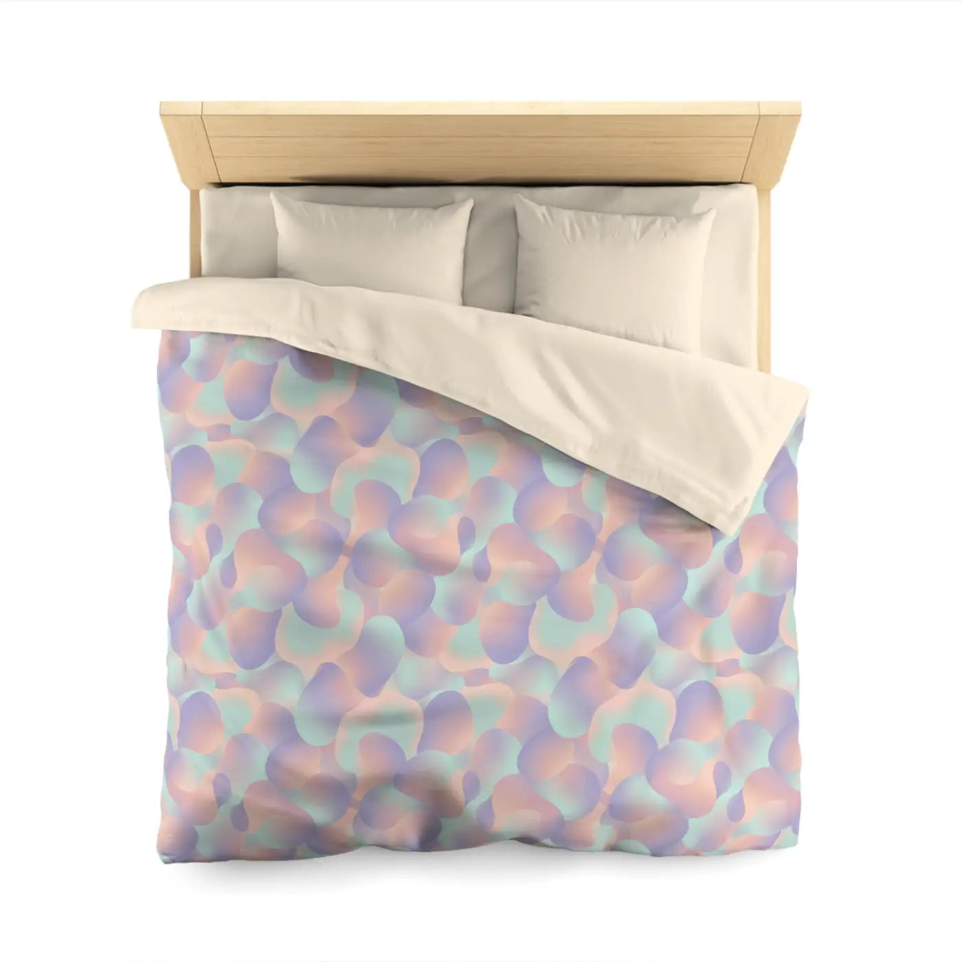 Pastel Abstract Microfiber Duvet Cover - Watercolor Dream - DipaliZ