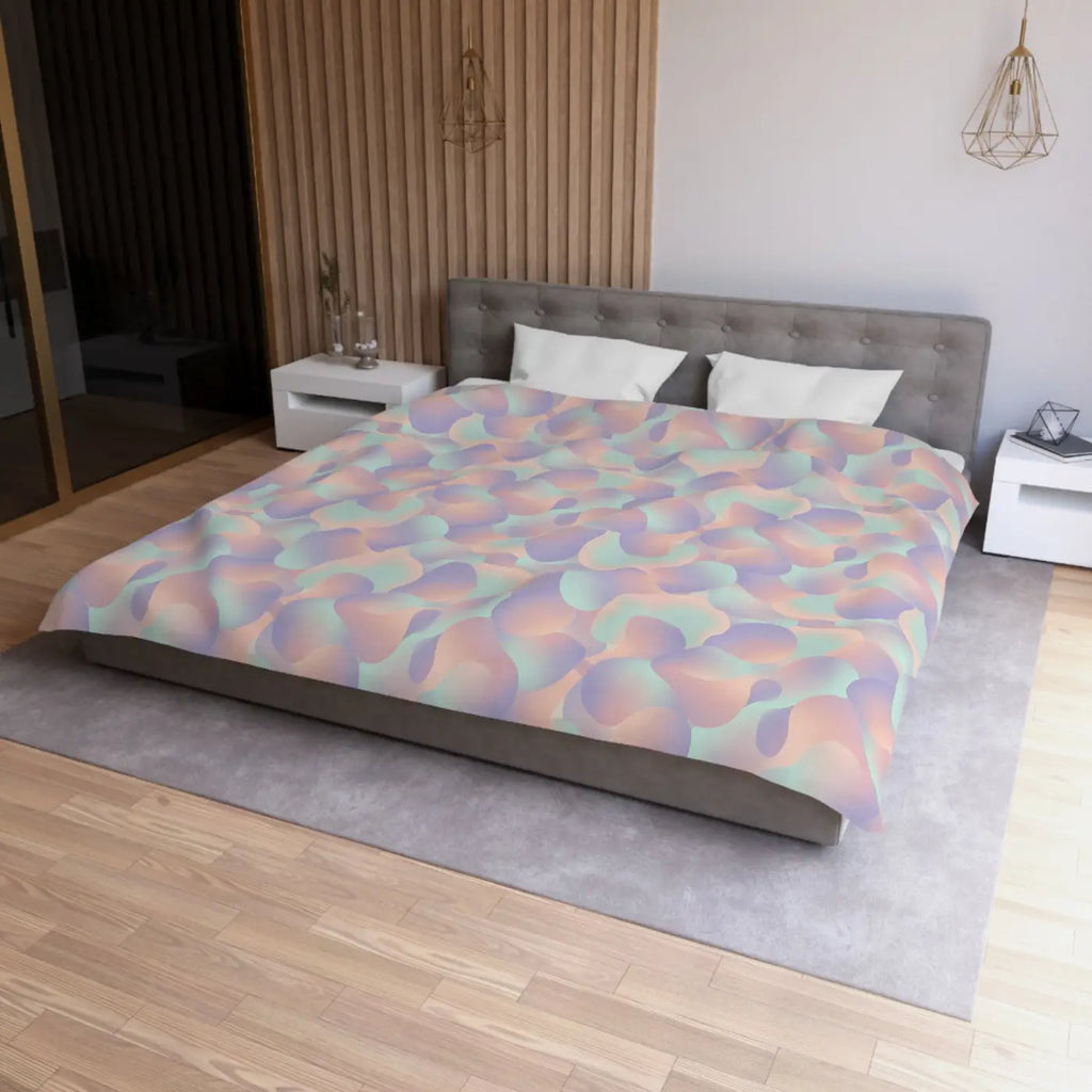 Pastel Abstract Microfiber Duvet Cover - Watercolor Dream - DipaliZ