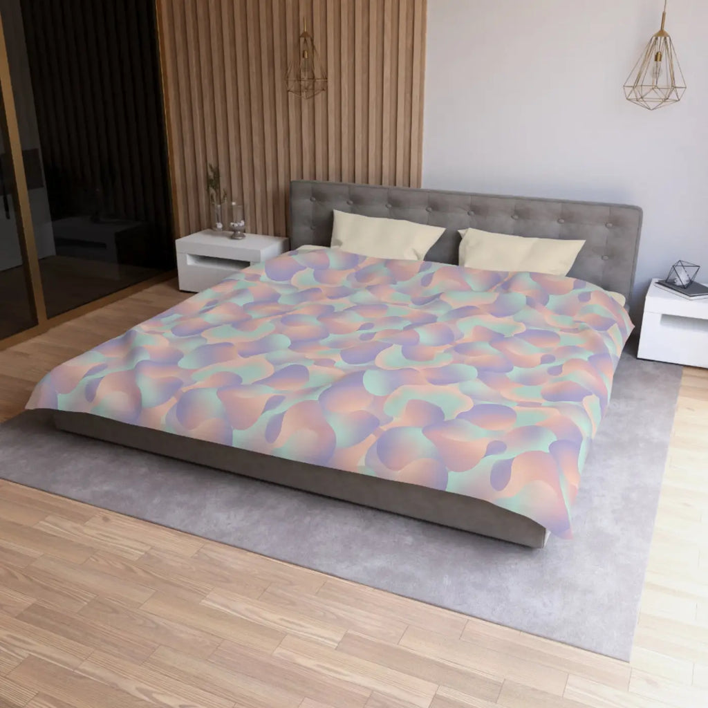 Pastel Abstract Microfiber Duvet Cover - Watercolor Dream - DipaliZ