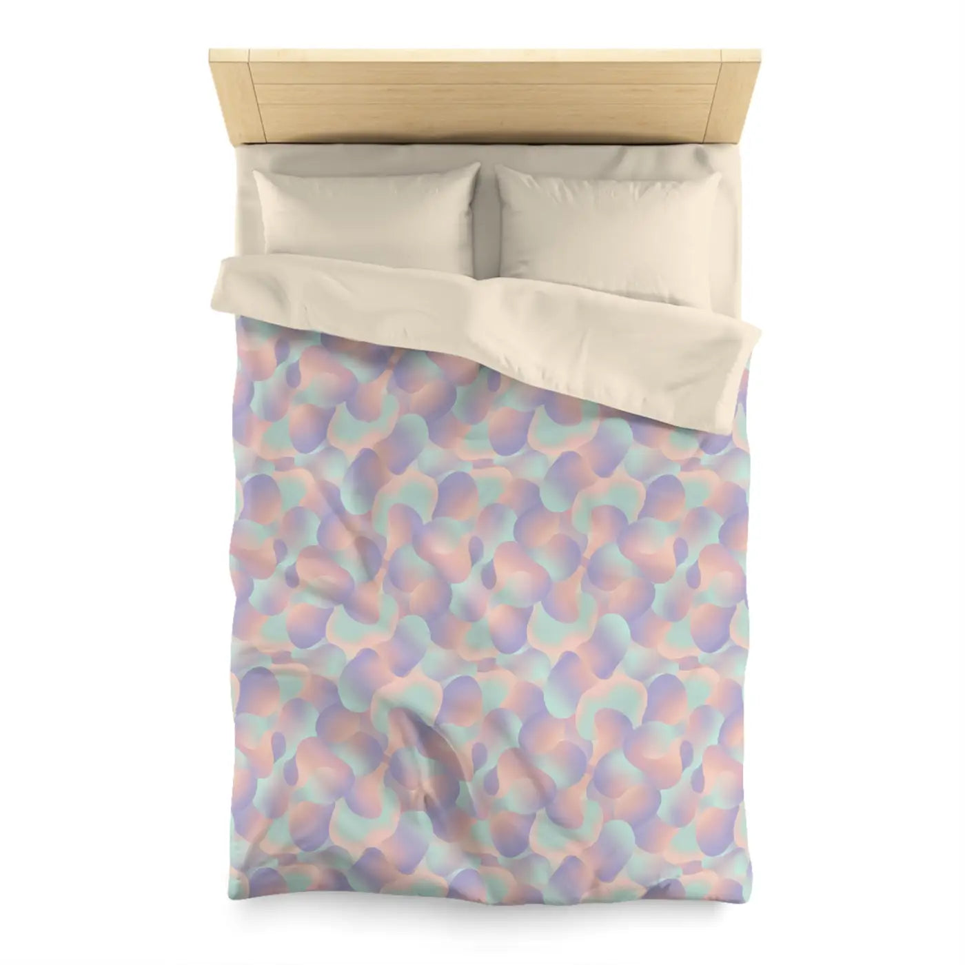 Pastel Abstract Microfiber Duvet Cover - Watercolor Dream - DipaliZ