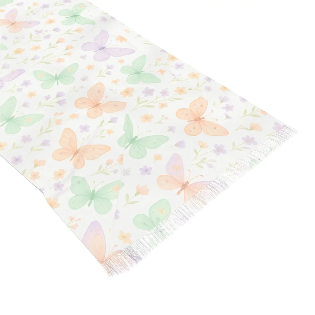 Pastel Butterfly Light Scarf - Spring Garden Wrap - DipaliZ